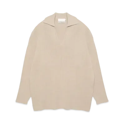 Graphpaper Linen Solotex Skipper Knit "Beigh"