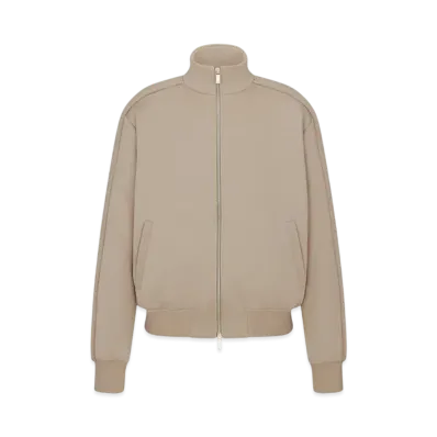 Dior Men's Oblique Track Jacket Cotton-Blend Jersey "Beige"