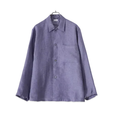 COMOLI Linen Shirt Jacket "Saxe"