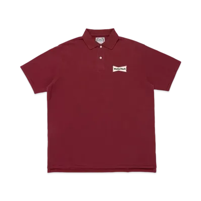 Wasted Youth Big Polo Shirt "Burgundy" / VERDY