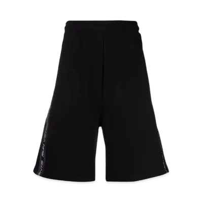 VETEMENTS logo tape truck shorts "black"
