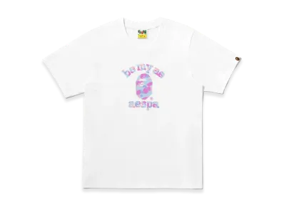 A BATHING APE x aespa Women's College Tee "White"