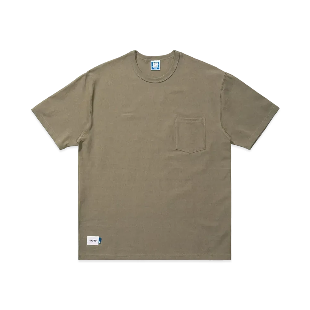 UNDEFEATED STENCIL S/S POCKET TEE - 10078 "Olive"