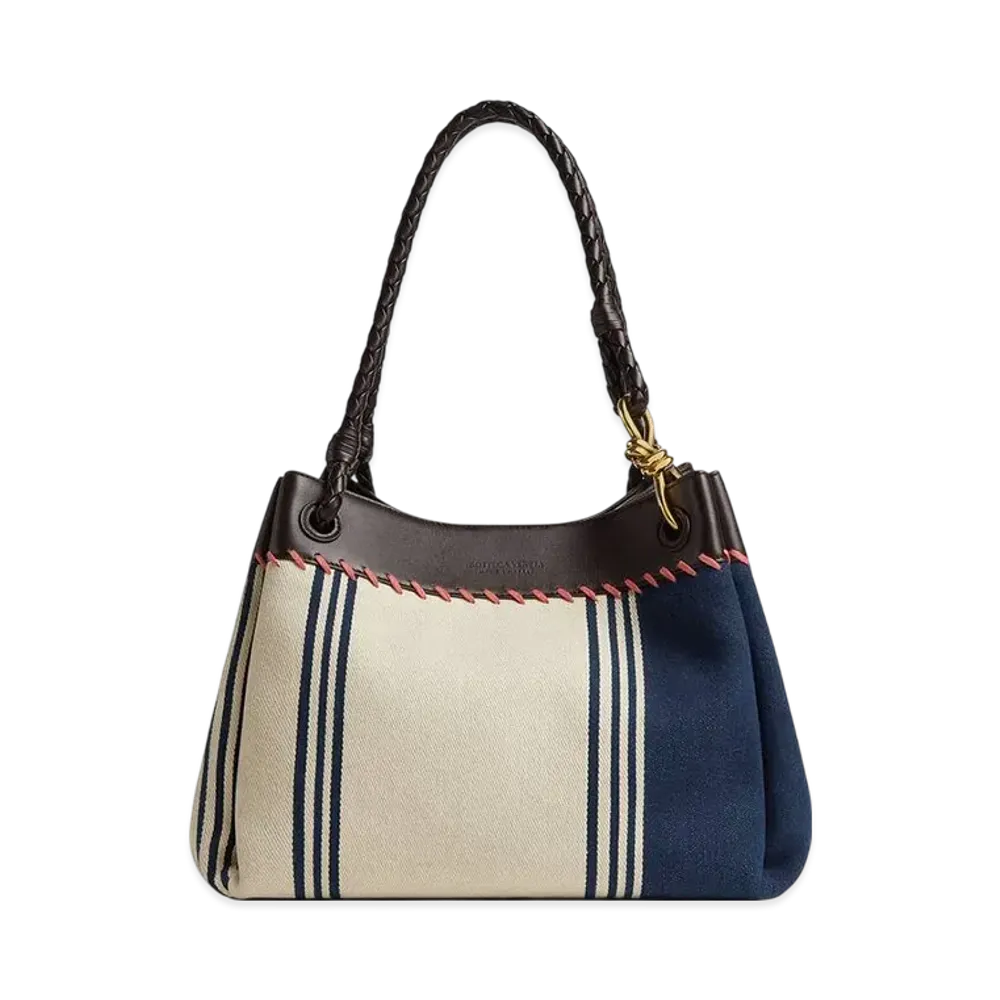 Bottega Veneta Large Parachute "Navy/Natural/Fondente"