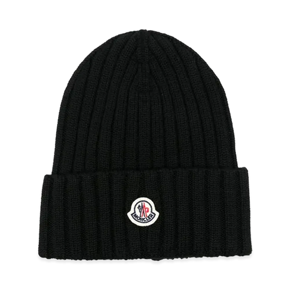 MONCLER Women's Virgin Wool Hat "Black"