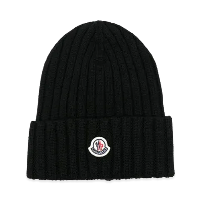 MONCLER Women's Virgin Wool Hat "Black"
