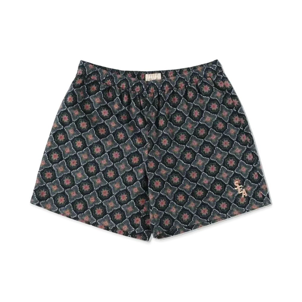 WIND AND SEA S_E_A (PATTERN) SHORTS "Navy"