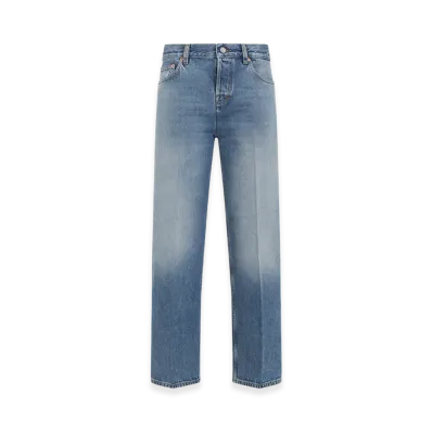 GUCCI Women's Straight Leg Jeans "Blue"