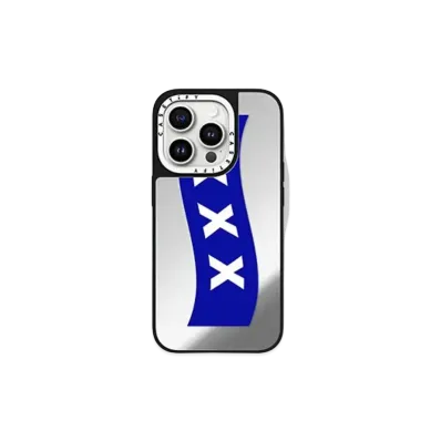 GOD SELECTION XXX x fragment design x CASETiFY Box Logo Blue Case "Mirror"