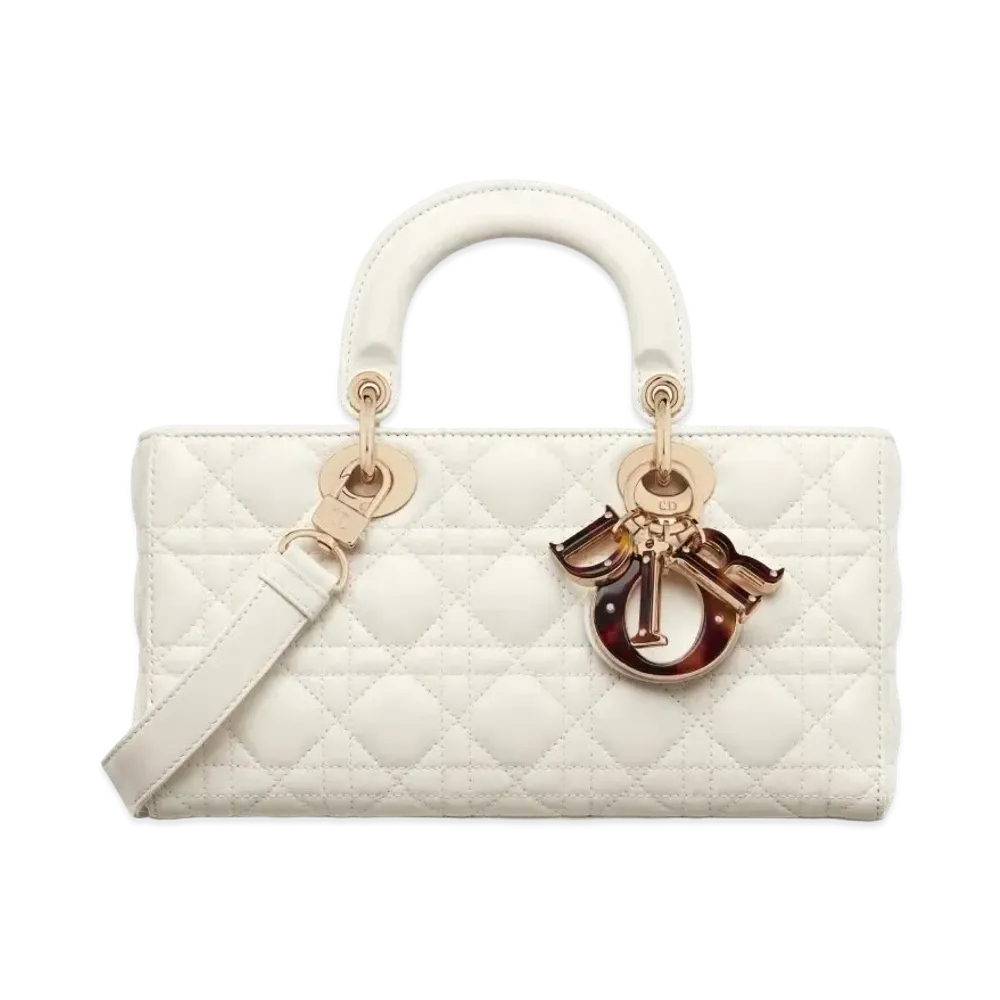 Dior Medium Lady D-Joy Bag Cannage Lambskin "Latte"