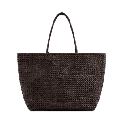 Aime Leon Dore Woven Leather Tote Bag "Brown"