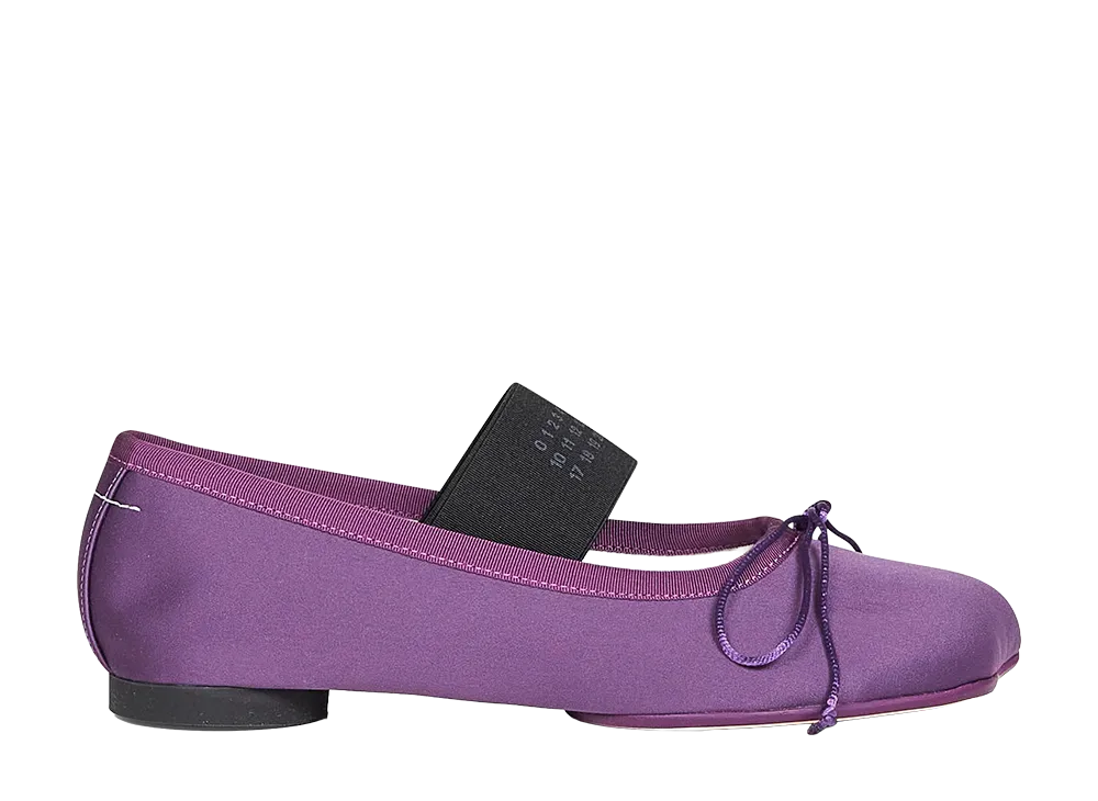 MM6 Maison Margiela Women's Anatomic Ballet Shoes "Plum Purple"