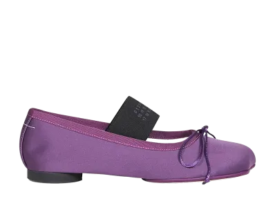 MM6 Maison Margiela Women's Anatomic Ballet Shoes "Plum Purple"