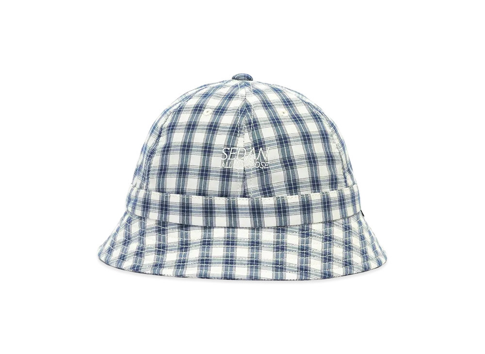 SEDAN ALL-PURPOSE Classic Plaid Bell Hat "Navy"