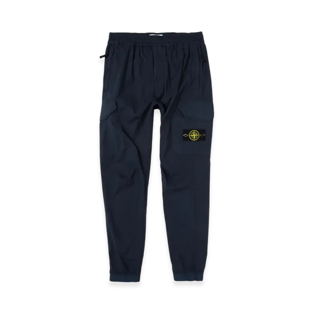 Stone Island 31403 Stretch Cotton Canvas Cargo Pants - 20SS "Marine Blue"
