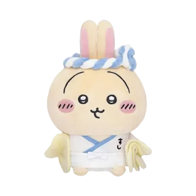 Gray Parka Service -Chikawa- Muchauma!! Chiikawa Sushi Sitting Mini Plush Usagi