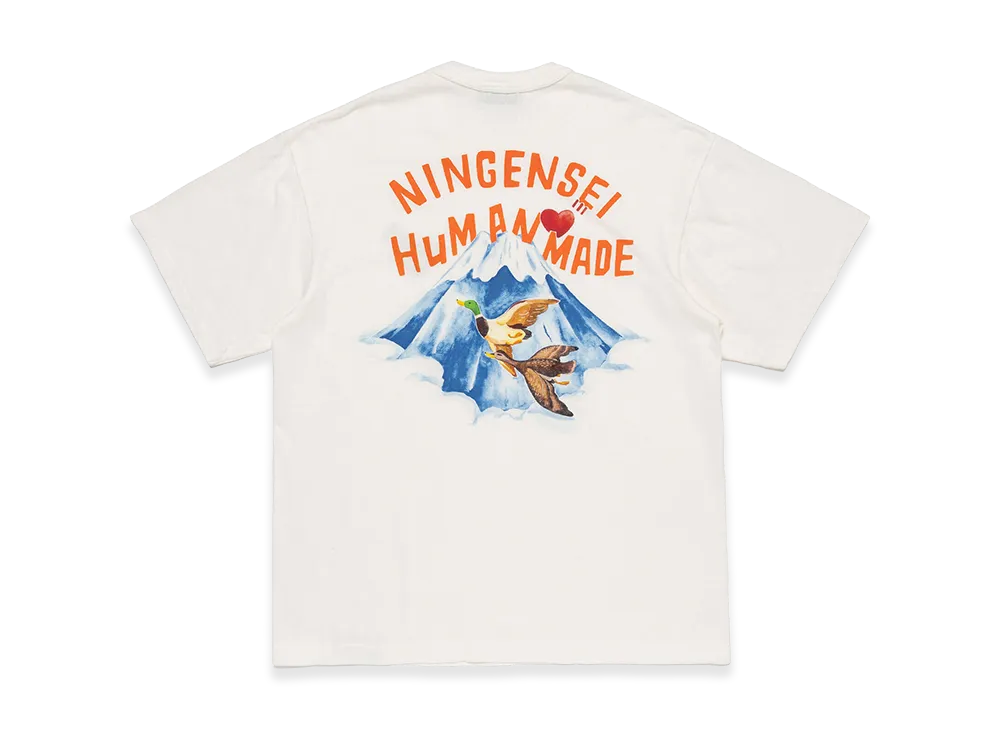 HUMAN MADE Ningensei Wa Graphic T-Shirt "White"