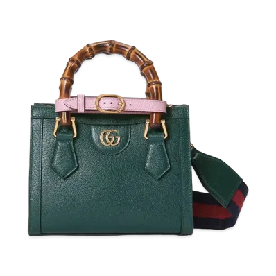 GUCCI Gucci Diana Mini Tote Bag "Green"