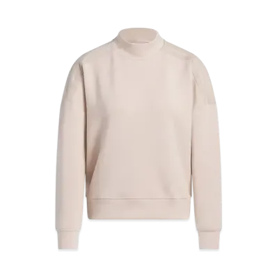 adidas Golf Beyond the Course Cardboard Knit Mockneck Long Sleeve Pullover "Wonder Taupe"