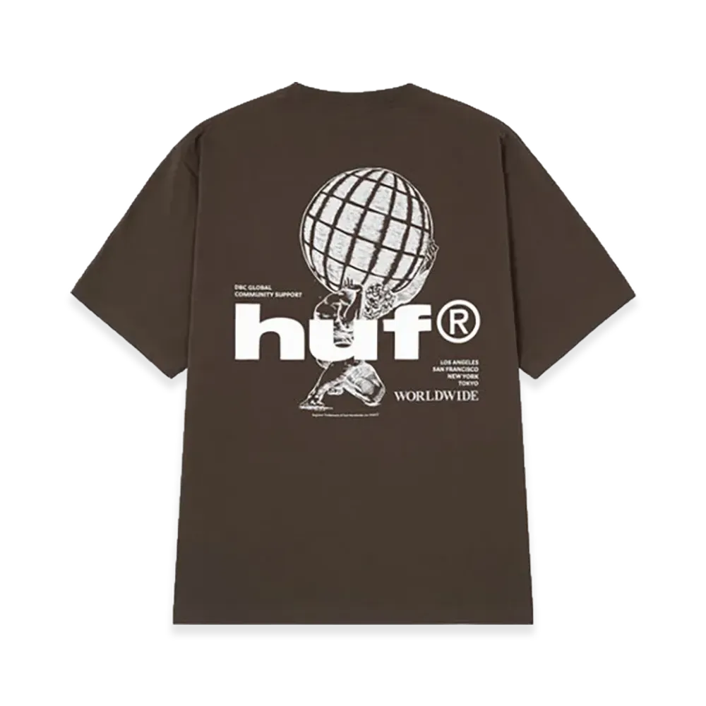 HUF Community Support Tee "Brown"