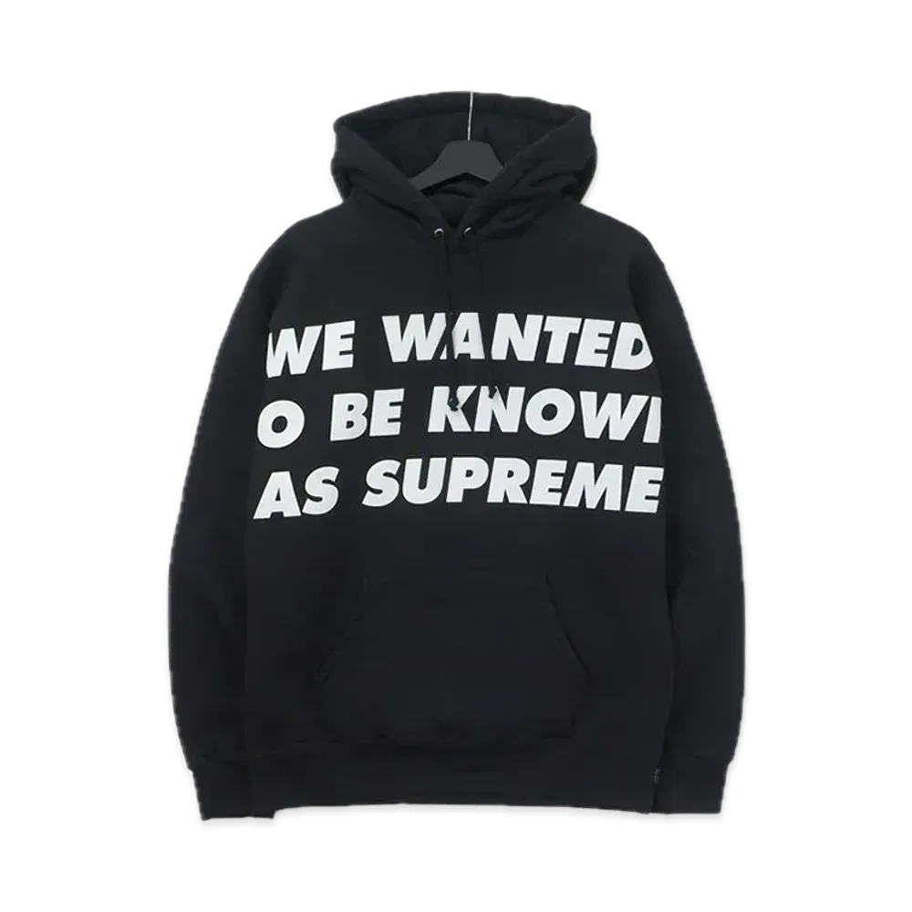 Supreme Known As Hooded Sweatshirt "Black"