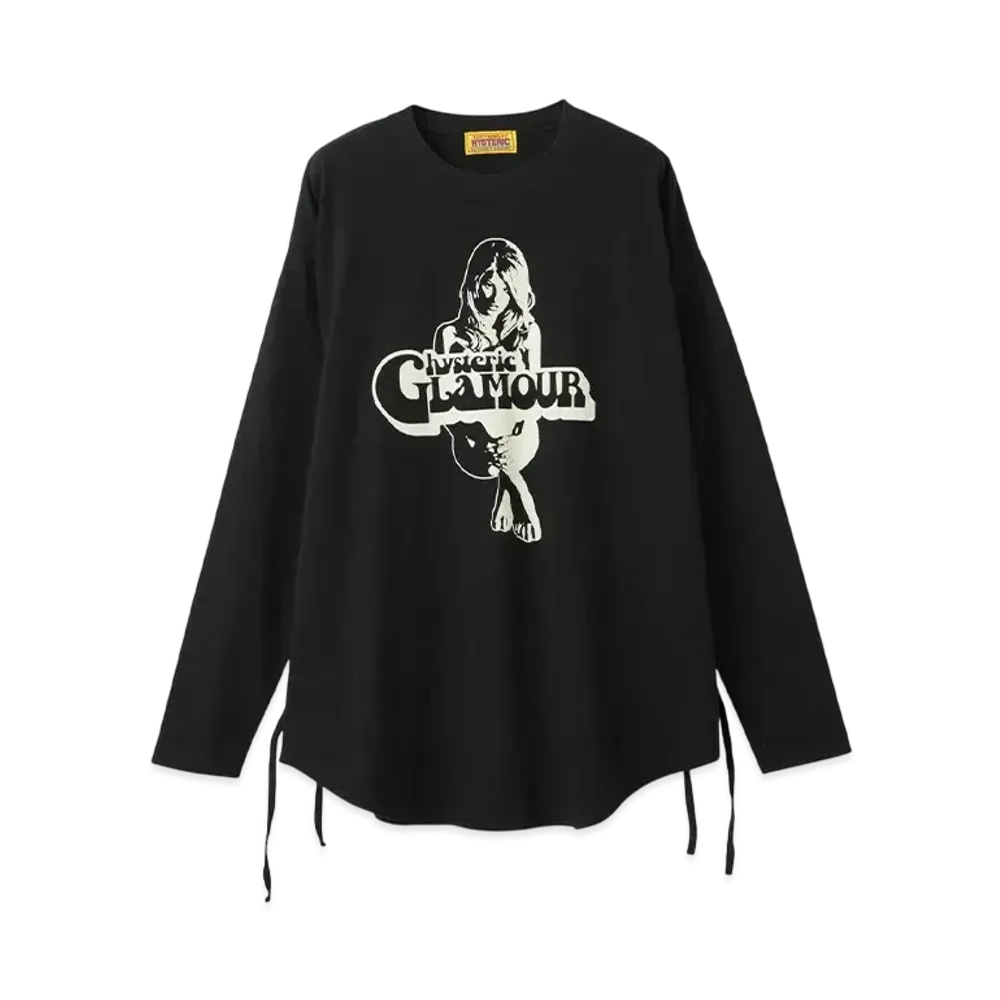 HYSTERIC GLAMOUR Heaven Tonight Oversized T-Shirt "Black"