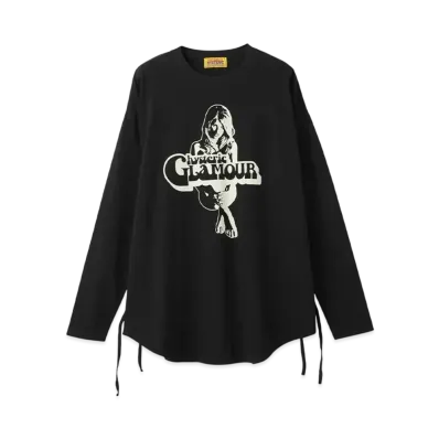 HYSTERIC GLAMOUR Heaven Tonight Oversized T-Shirt "Black"