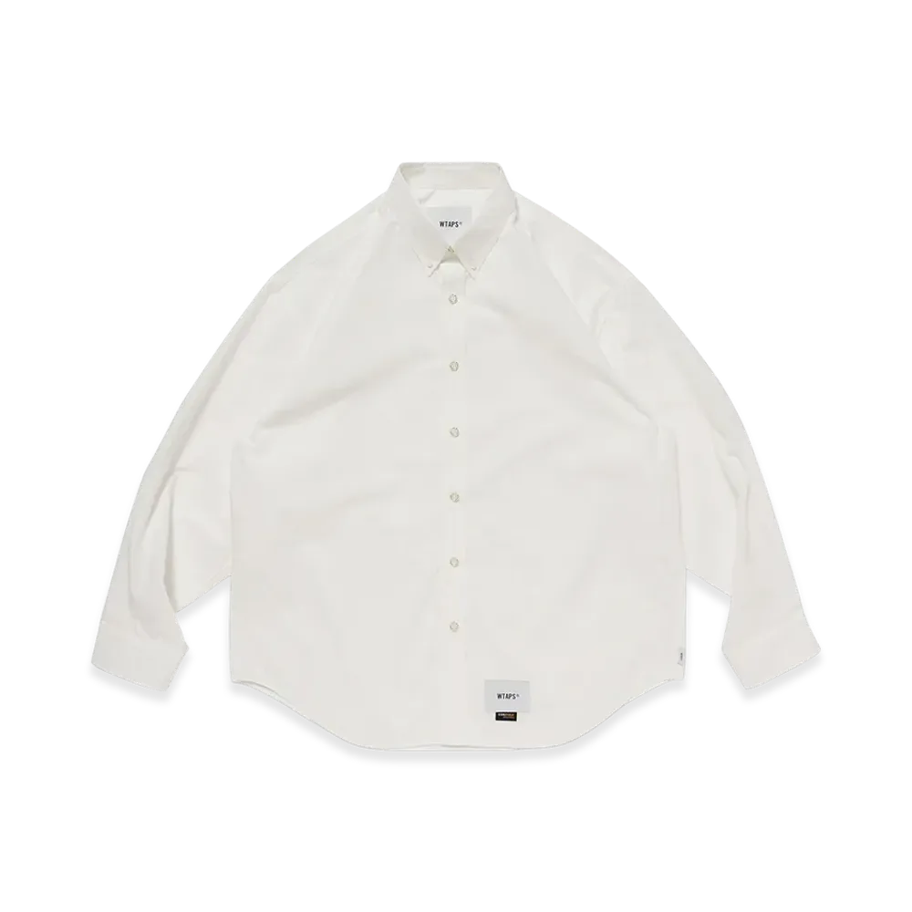 WTAPS BD 04 / LS / NYCO. Broadcloth. CORDURA. OF "White"