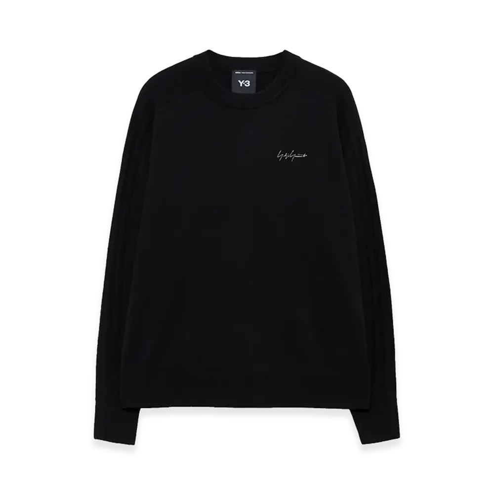 Yohji Yamamoto x Y-3 KURO 3 Stripes Knit "Black"
