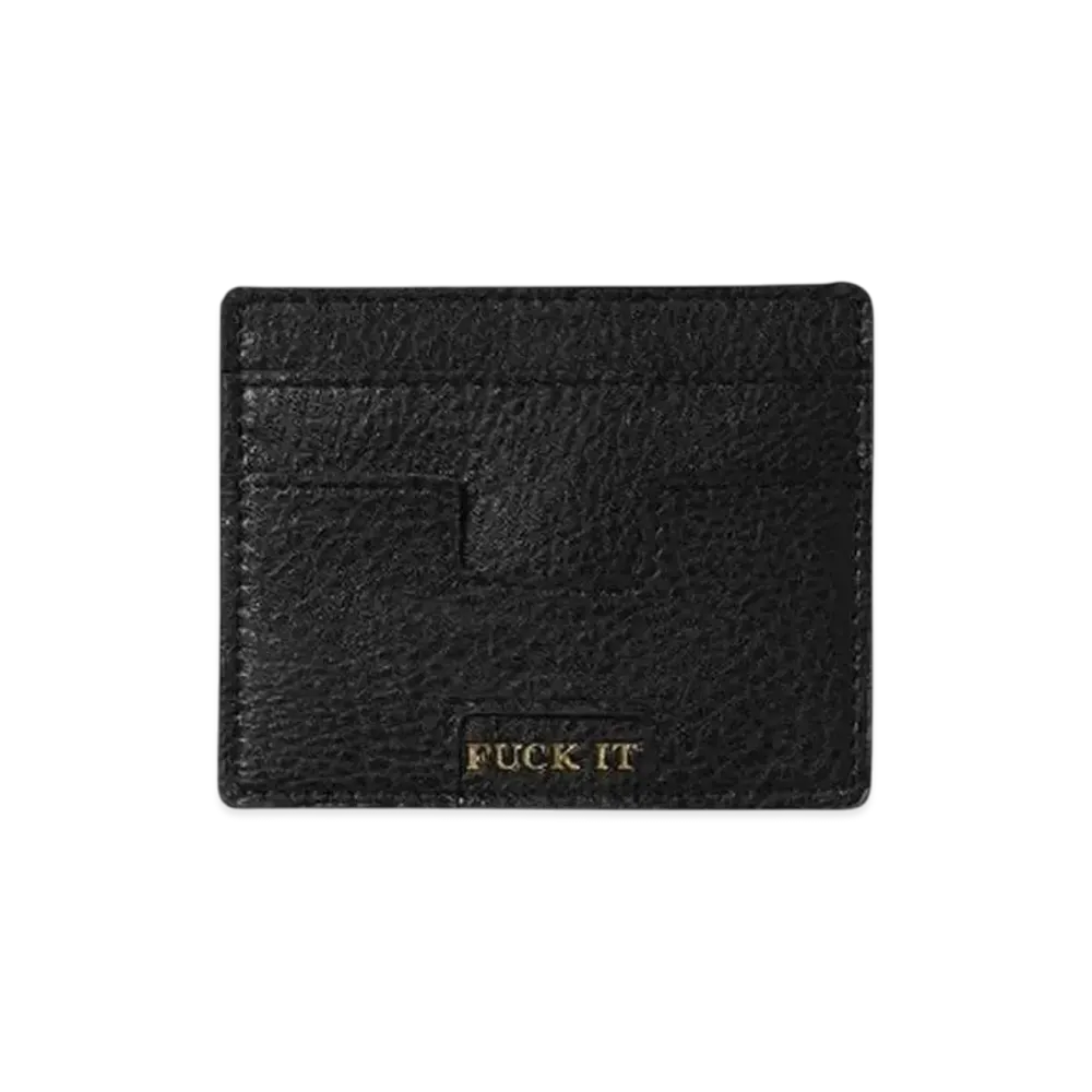 HUF Winter 24 Fuck It Card Holder "Black"