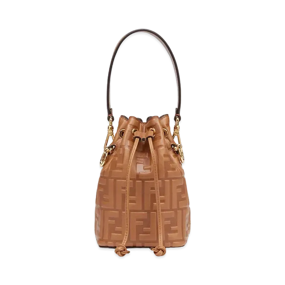 FENDI Mon Tresor Leather Mini-Bag "Brown"