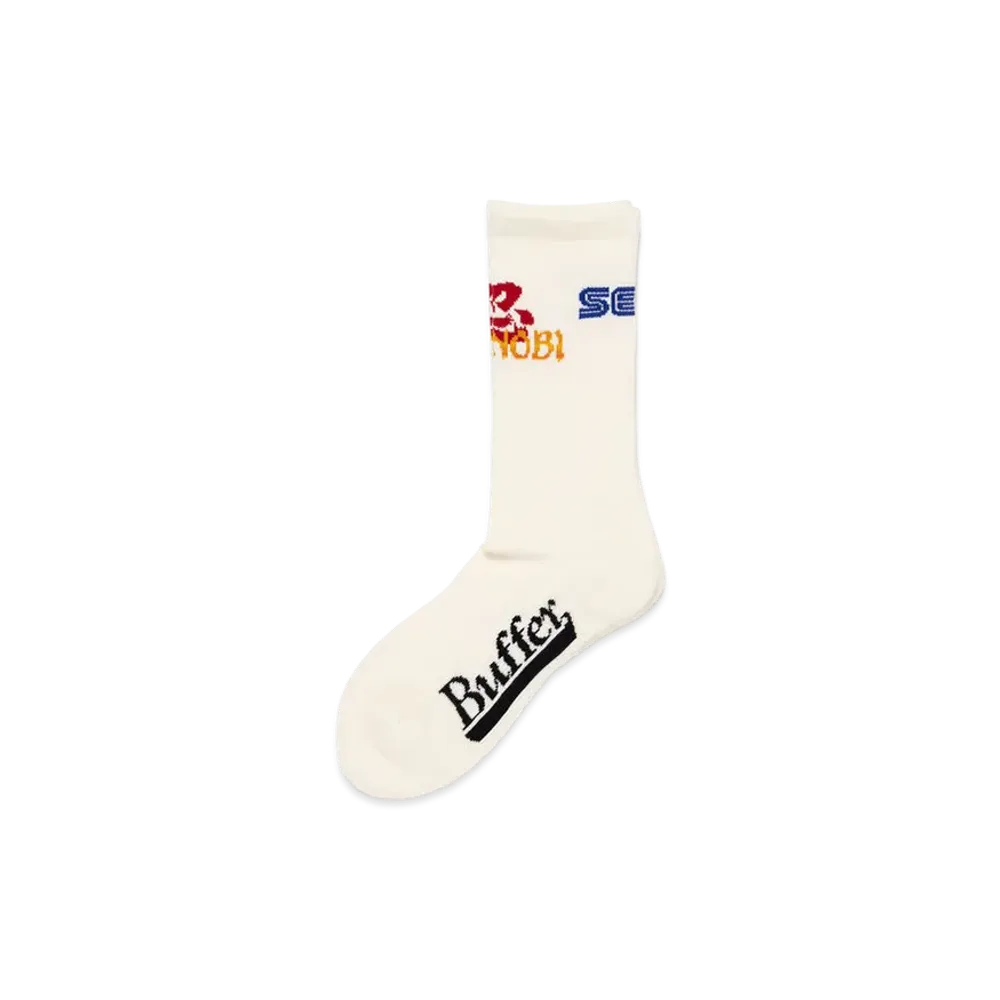 Buffer x Sega Sports Rib Socks Sega Shinobi "White"