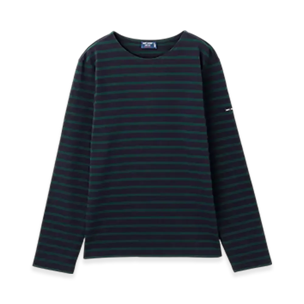 SAINT JAMES Long Sleeve T-shirt Meridien "Navy Pin"