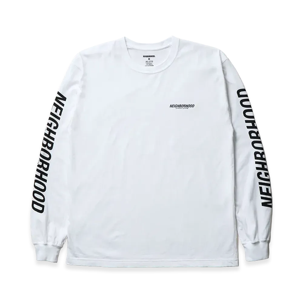 NEIGHBORHOOD NH . Tee LS-1 "White"