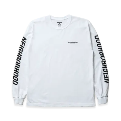 NEIGHBORHOOD NH . Tee LS-1 "White"