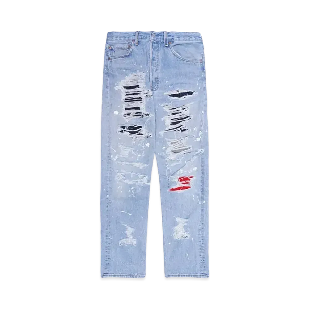 HYPE DROP x INNOCENCE NYC EXCLUSIVE DESTROY DENIM PANTS 32inch "Indigo"