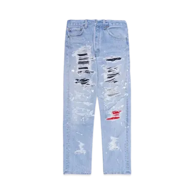 HYPE DROP x INNOCENCE NYC EXCLUSIVE DESTROY DENIM PANTS 32inch "Indigo"