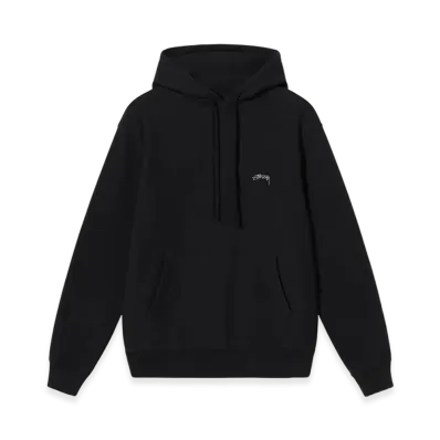 Stussy Stock Logo Hoodie "Black"