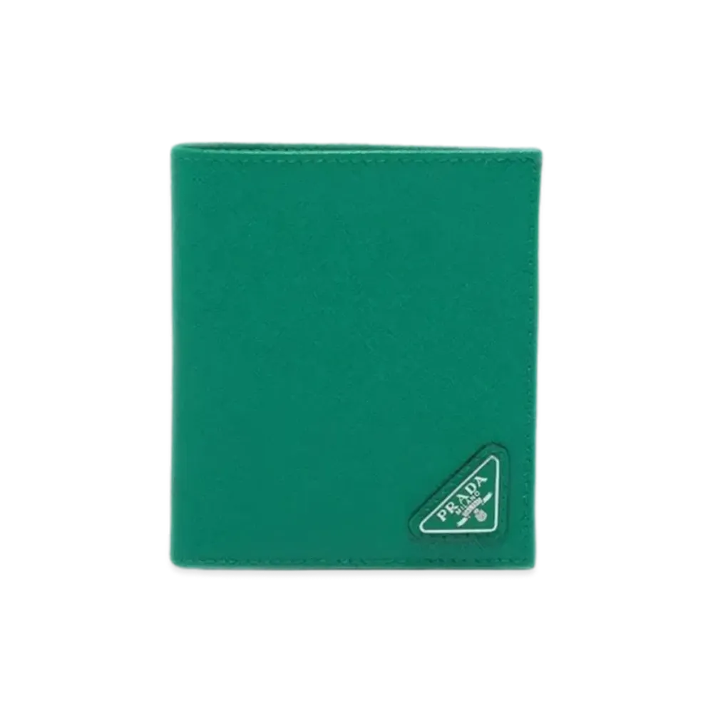 PRADA Saffiano Leather Wallet "Mango"