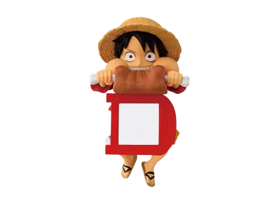 BANDAI "Ichiban Kuji" -One Piece MONKEY.D.LUFFY - Memories of Adventure and the Voyage to the Future -- F Prize Monkey D. Luffy Mini Figure Chirarin Friends