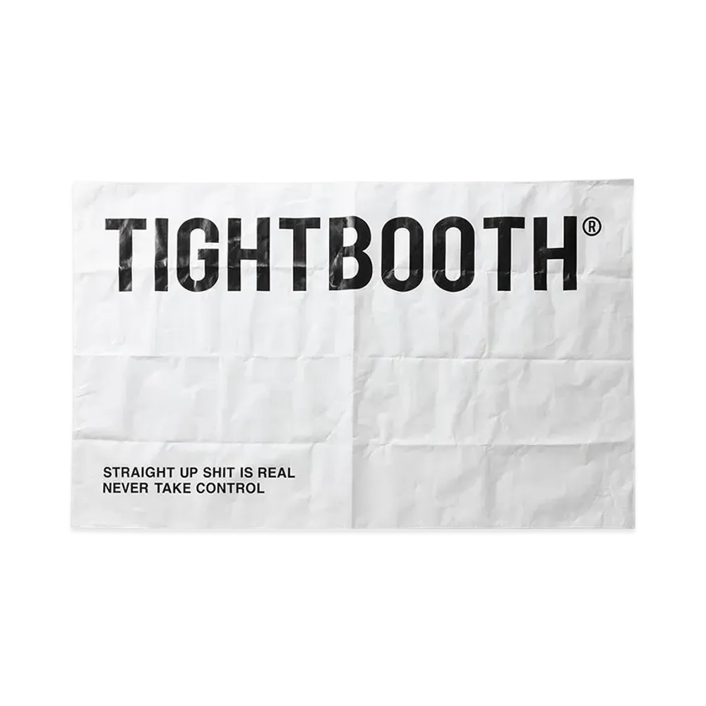 TIGHTBOOTH Label Logo Tyvek Picnic Sheet "White"