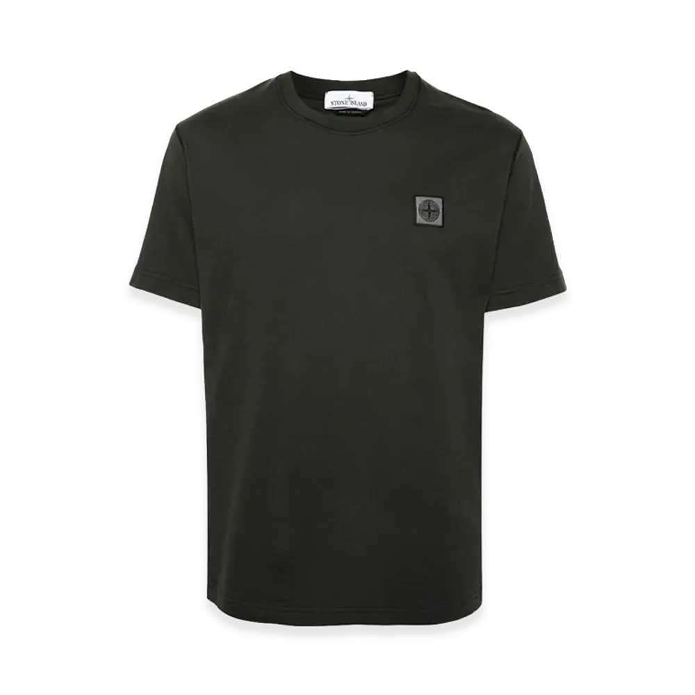 Stone Island Short-Sleeved T-Shirt In Organic Cotton Jersey "Grey"