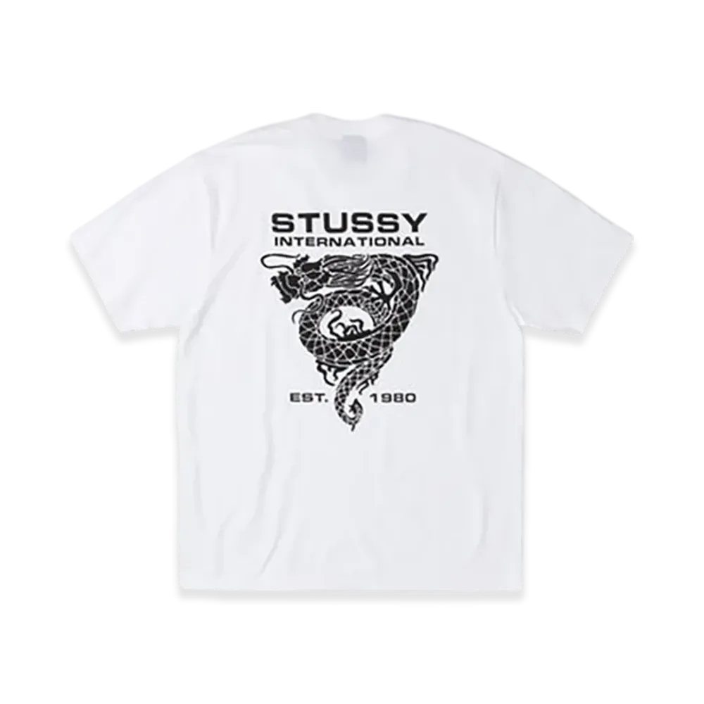 Stussy Dragon Tee "White"