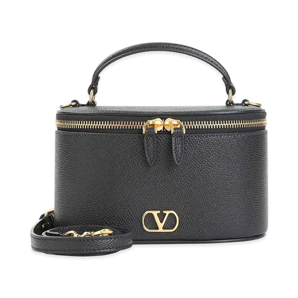 Valentino Garavani Women's Calf Leather Shoulder Bag "Black"