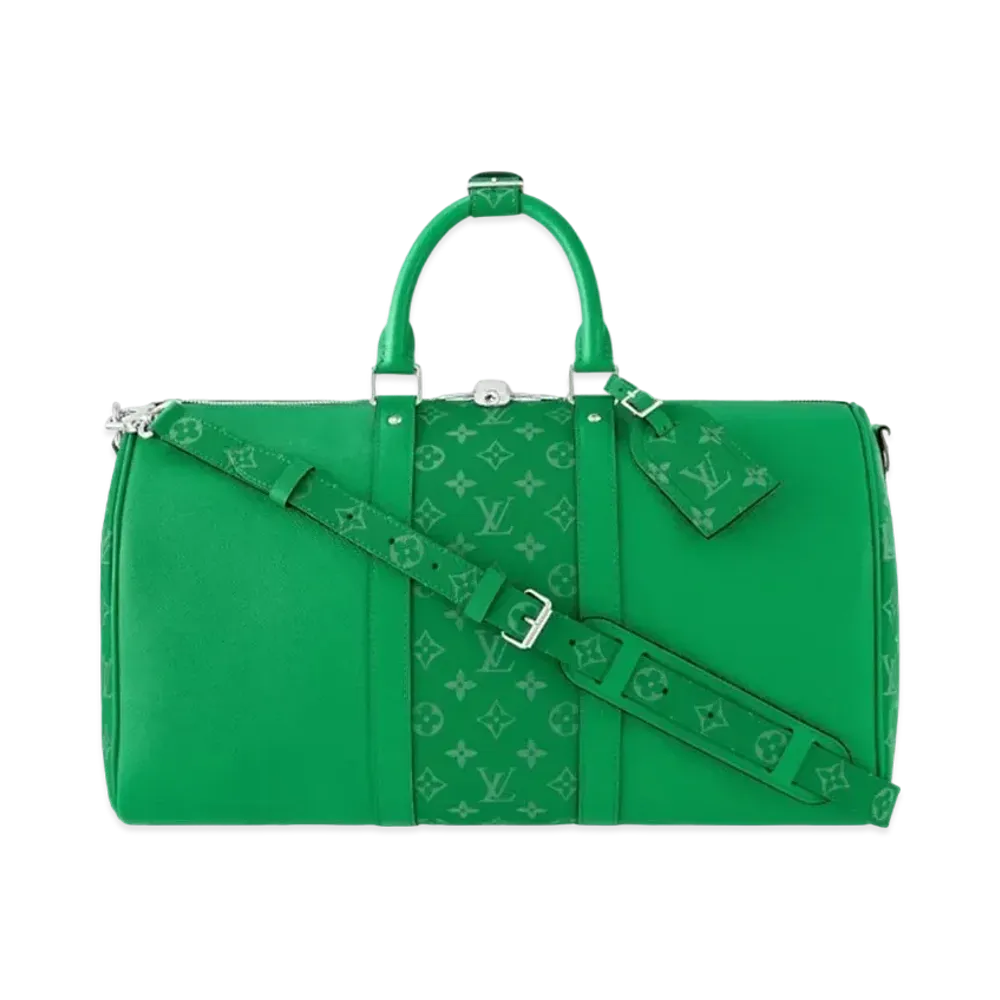 Louis Vuitton Keepall Bandouliere 45 Taigarama "Cactus Green"