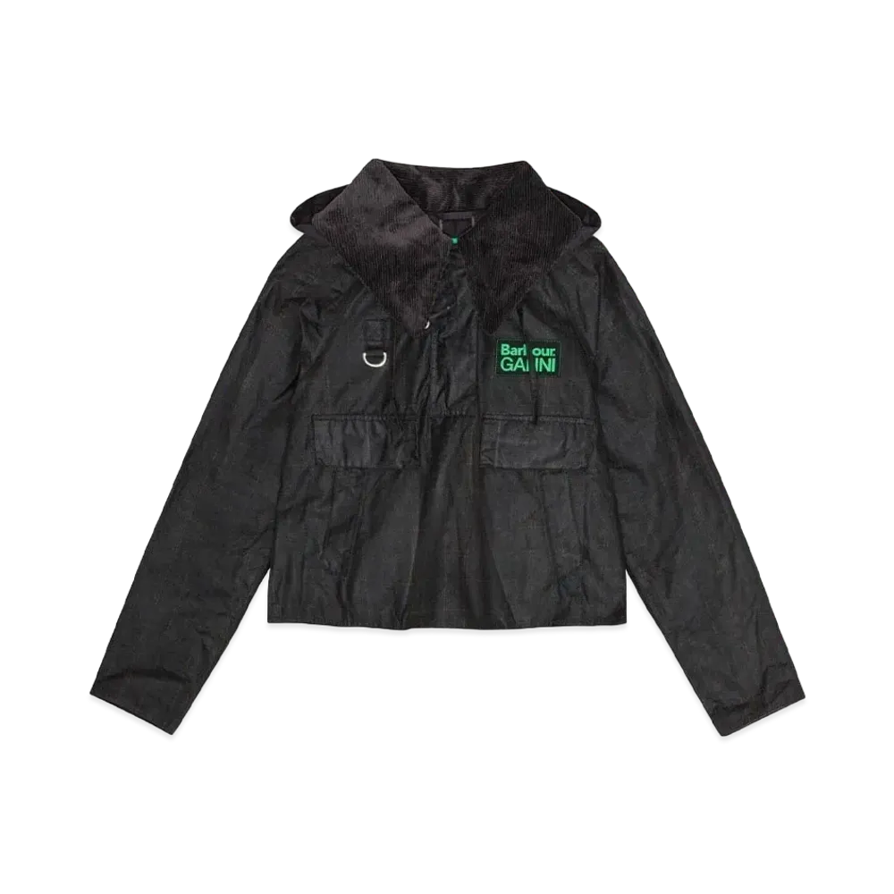 Barbour x GANNI Wax Anorak "Dark Green"