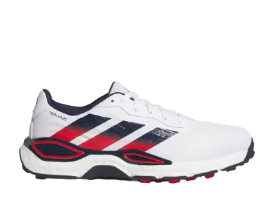 adidas Codechaos 27 Spikeless Golf "Cloud White/Collegiate Navy/Pure Ruby"