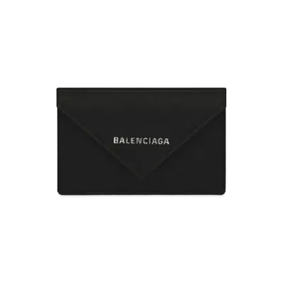 BALENCIAGA Papier Mini wallet Smooth Calfskin "Black"
