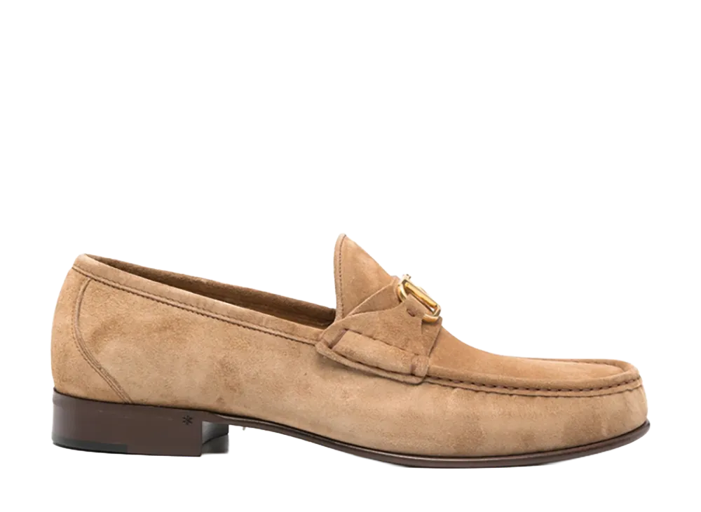 Valentino Garavani Suede Loafers "Beige"