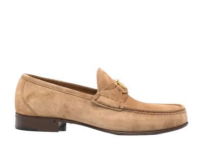 Valentino Garavani Suede Loafers "Beige"